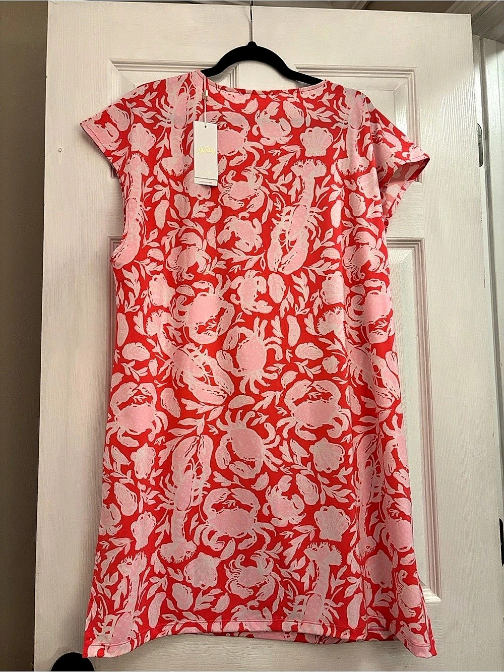 Lilly Pulitzer Floral Swim Cover Up in Red & Pink Size XL NWT